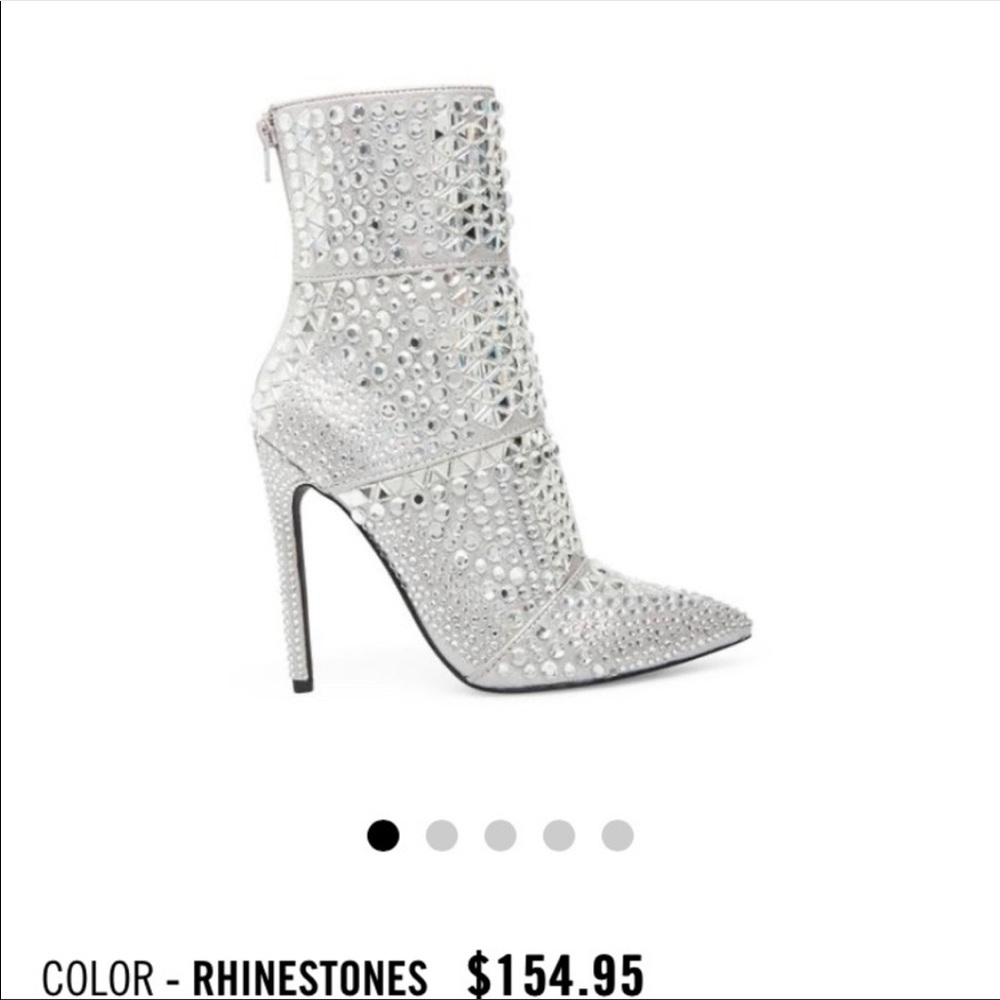 Steve Madden Rhinestone Ankle Boots Size 8